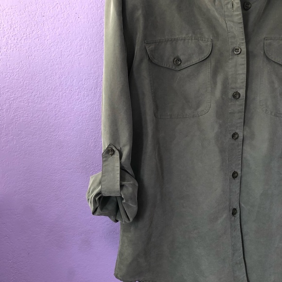 Modern Essentials Green button down - M - Picture 2 of 4